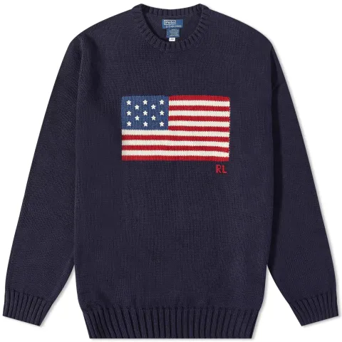 Flag Intarsia Knit