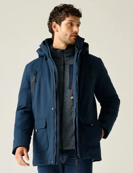 Regatta Marron Waterproof Hooded Jacket Navy