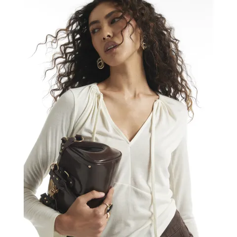 River Island Asymmetric Tie Top
