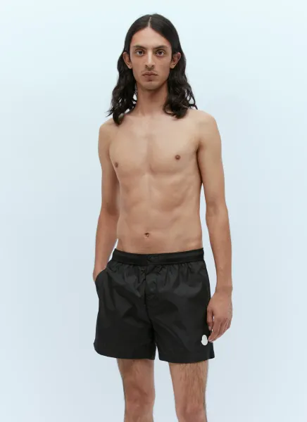 Logo Patch Swim Shorts