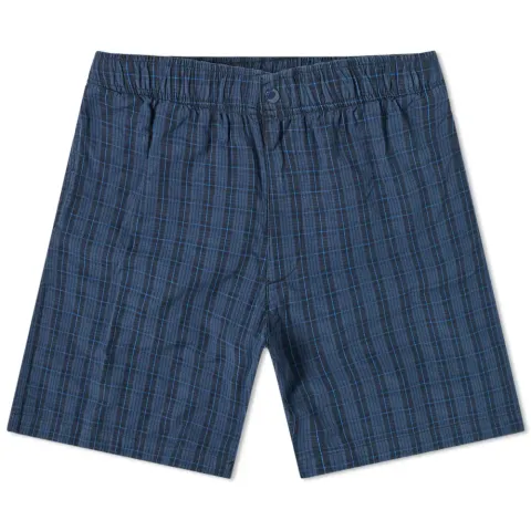 Plaid Bank Drawstring Short