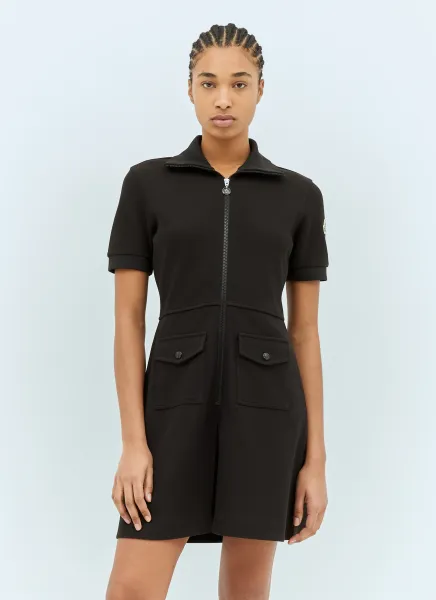 Piquet Half-Zip Polo Dress