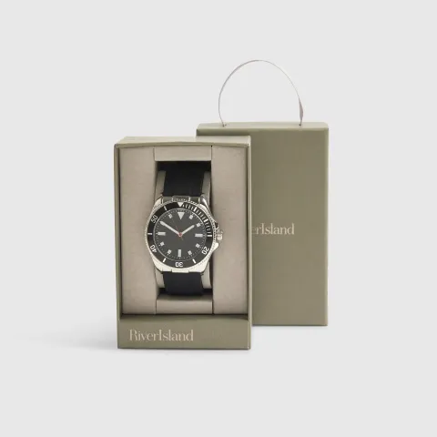 River Island Rubber Strap Second Dial Watch