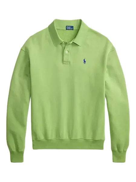 Long-Sleeve Polo Green