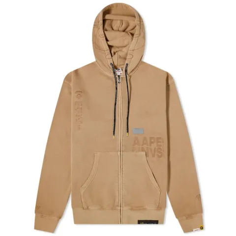AAPE Washed Zip Hoody