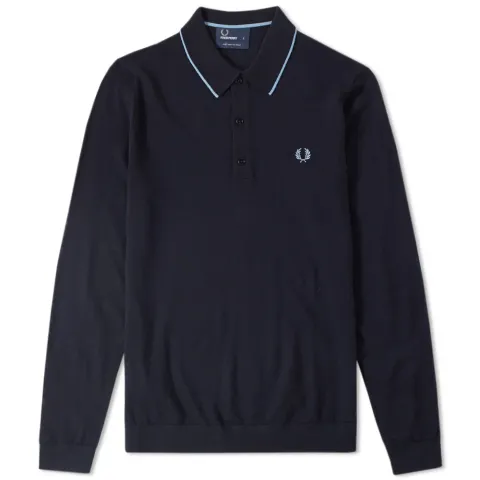 Fred Perry Long Sleeve Fine Merino Knitted Polo