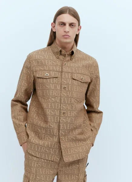 Logo Jacquard Overshirt