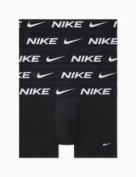 Nike 5 Pack Essential Micro Stretch Trunks Black