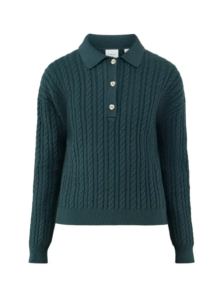 Varley Dottie Polo Knit Sweater - Ponderosa Pine
