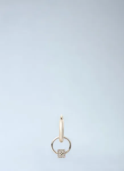 Mini Dice Mono Hoop Earring