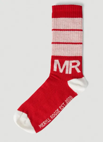 Logo Striped Socks