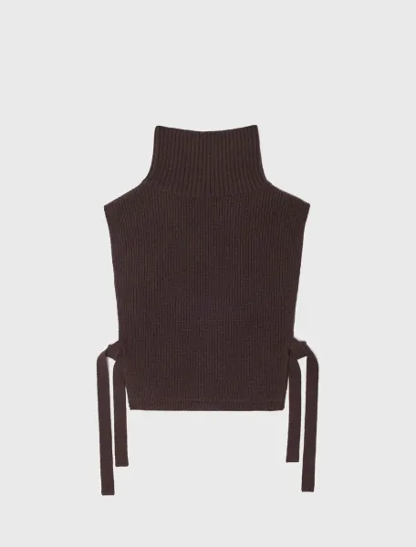 Wool and cashmere collar