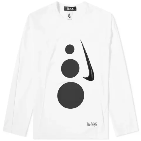 Comme des Garcons Black x Nike Long Sleeve Dri-Fit Large Dot Tee