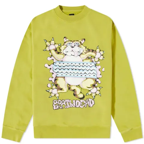 Relaxed Cat Crew Sweat