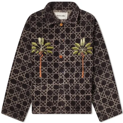 Story mfg. Block Velvet Print SOT Jacket