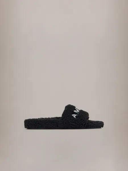 WOMEN - WOMEN'S AMIRI SHEARLING SLIDE - Black