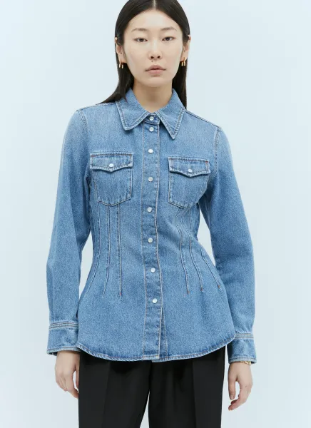 Corset-Detail Western Shirt