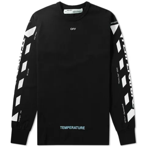 Long Sleeve Diagonal Temperature Tee