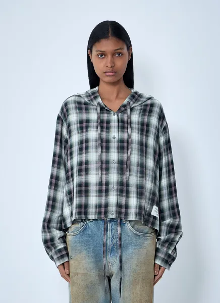 Hooded Check Shirt
