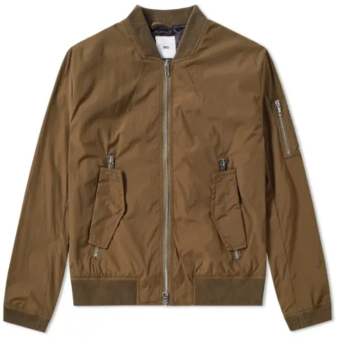 Taslon Nylon Bomber Jacket