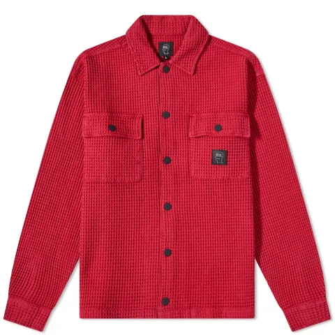 Waffle Snap Front Overshirt