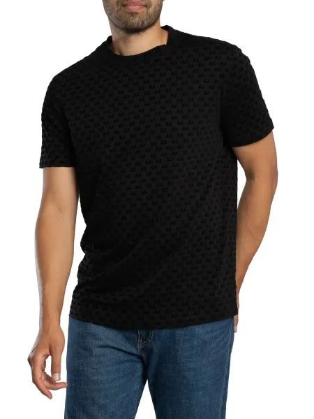 Armani Exchange Brand Pattern T-Shirt