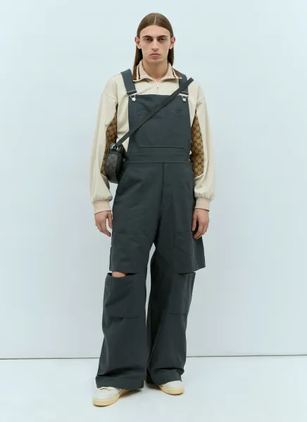 Logo Patch Dungarees