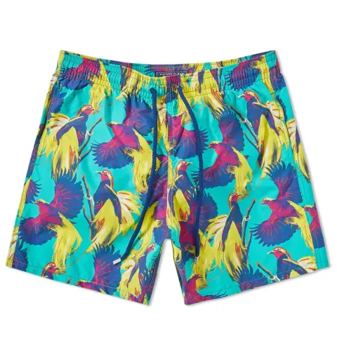 Moorea Bird of Paradise Print Swim Short