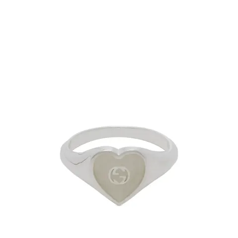 Gucci Heart Enamel Ring