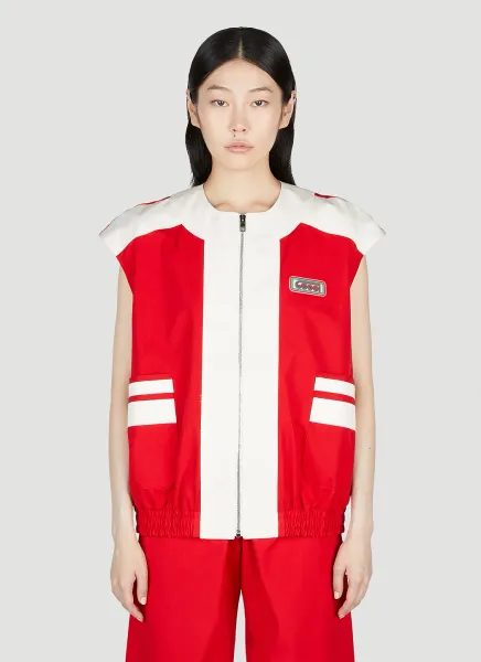 Logo Patch Gilet Track Jacket