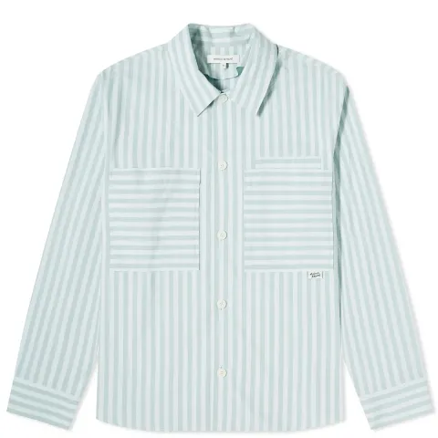 Maison Kitsuné Stripe Pocket Tab Overshirt