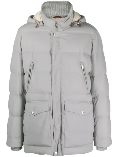 Padded Hooded parka Grey