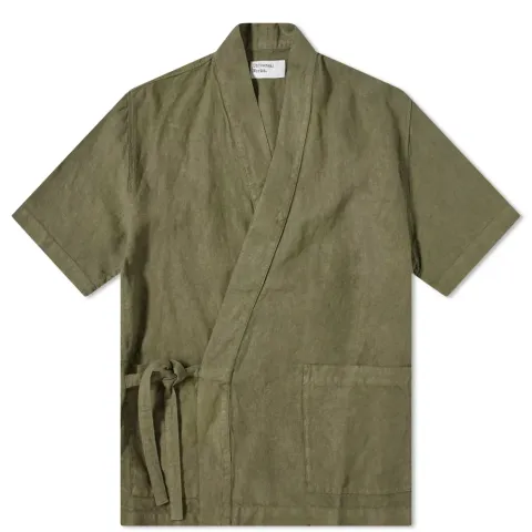 Short Sleeve Linen Kyoto Workshirt