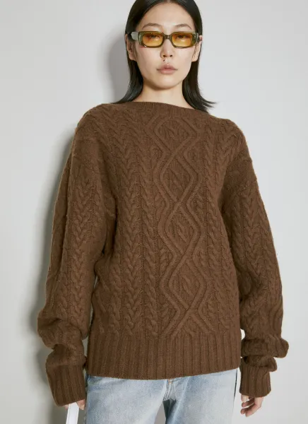 Wool Cable Knit Sweater