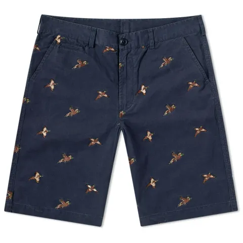 Feature Embroidery Short
