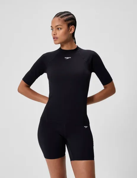 Endurance+ Short Sleeve Rash Guard Black