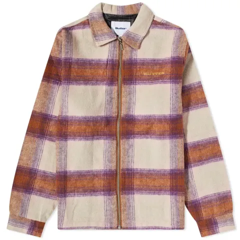 Heavyweight Flannel Zip Overshirt