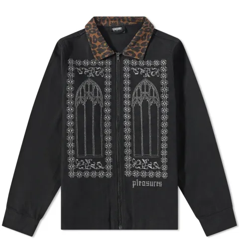 Friction Print Zip Work Jacket