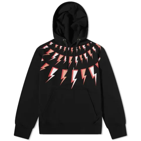 Fair Isle Comic Bolts Popover Hoodie