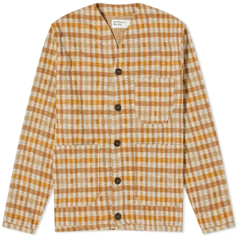 Summer Check Fleece Cardigan