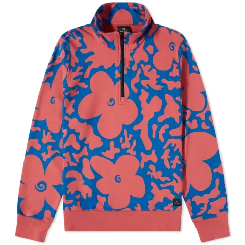 Macro Flower Quarterzip Fleece