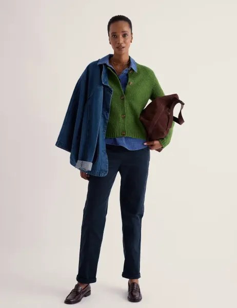 Seasalt Cornwall Merino Wool Rich Cardigan Light Green