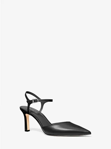 Michael Kors Amara Leather Mid Pump