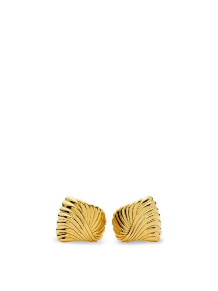 Missoma Ripple Stud Earrings 18kt gold