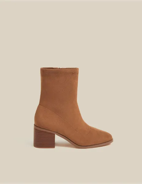 Monsoon Block Heel Sock Boots
