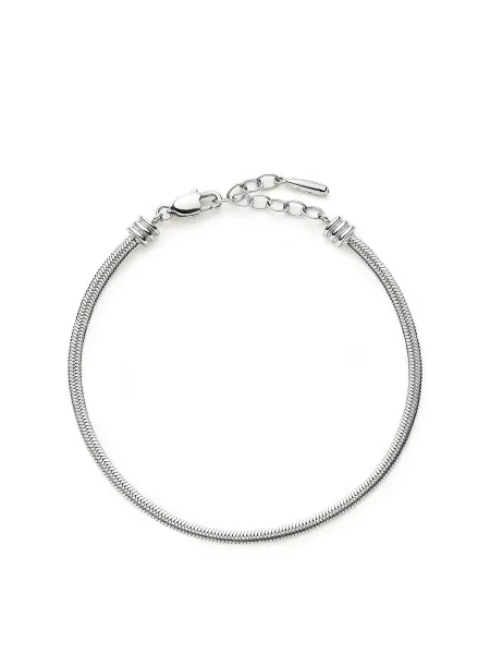 Missoma Platinum PVD-Plated Thin Snake Chain Bracelet