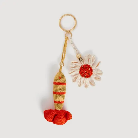 Hand-crocheted keyring