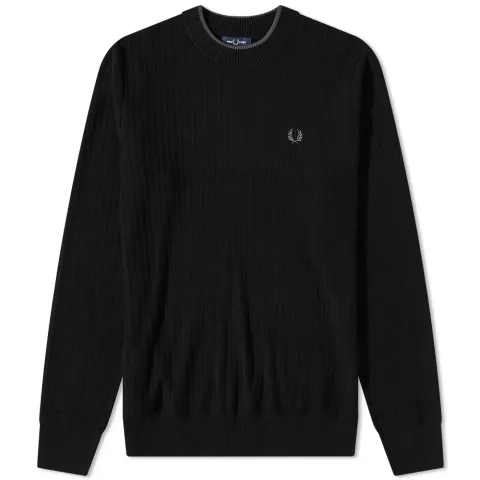 Textured Crew Neck Jumper