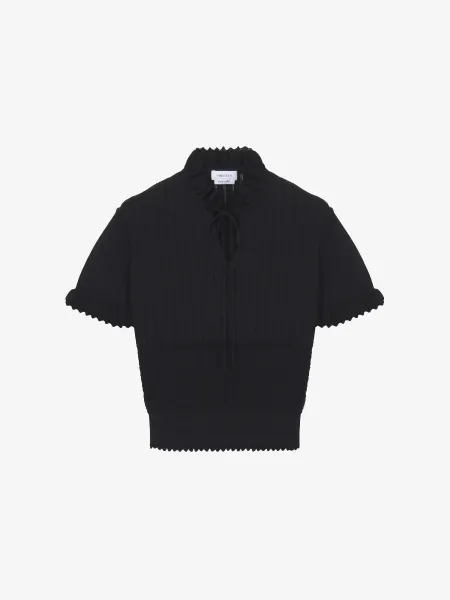 Pointelle Knit Top