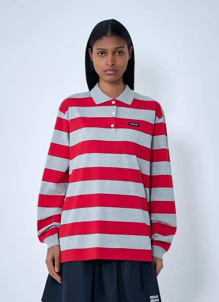 Striped Jersey Top
